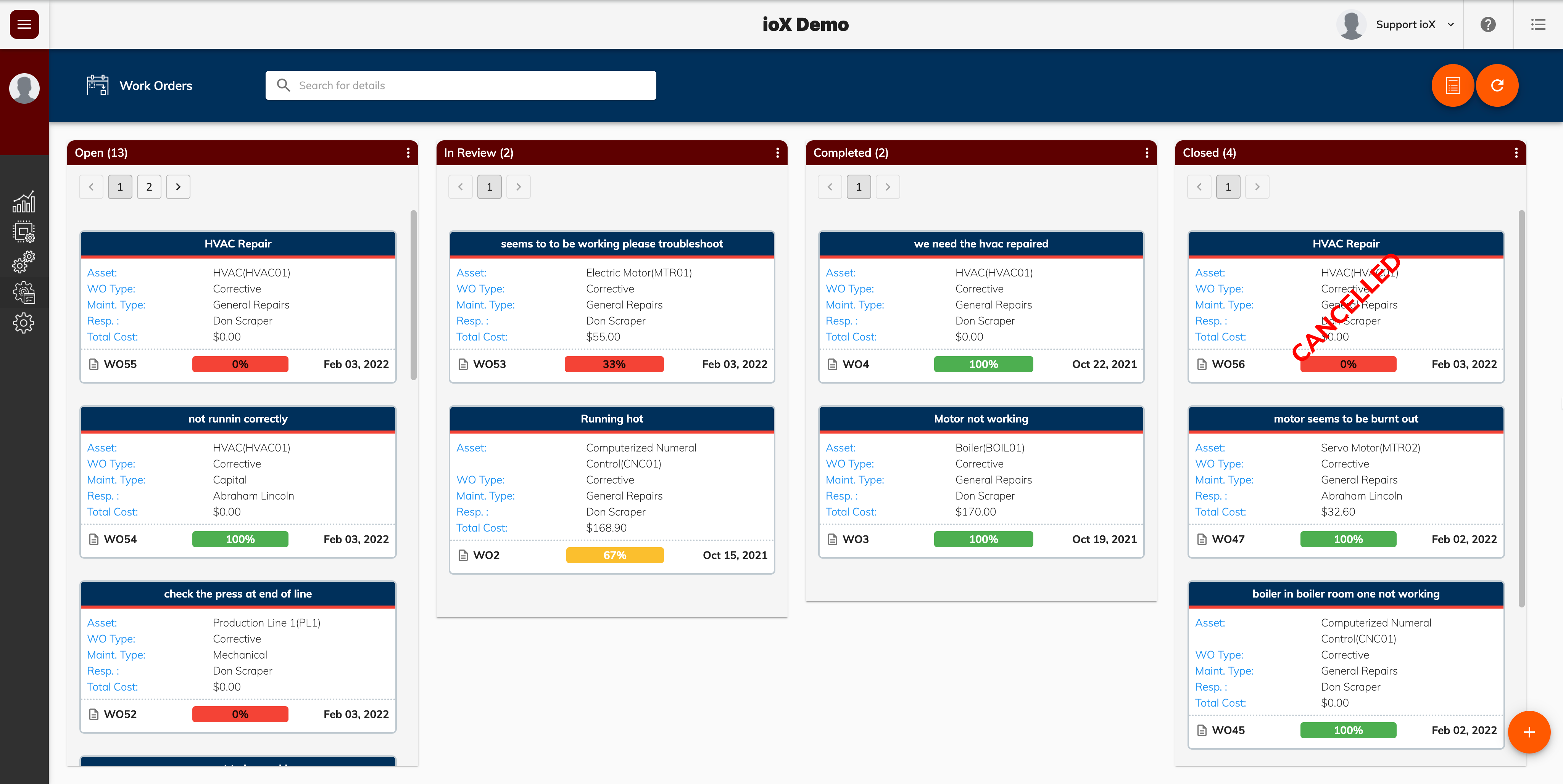 Streamline Maintenance Management | Maximize Efficiency | ioX-CMMS